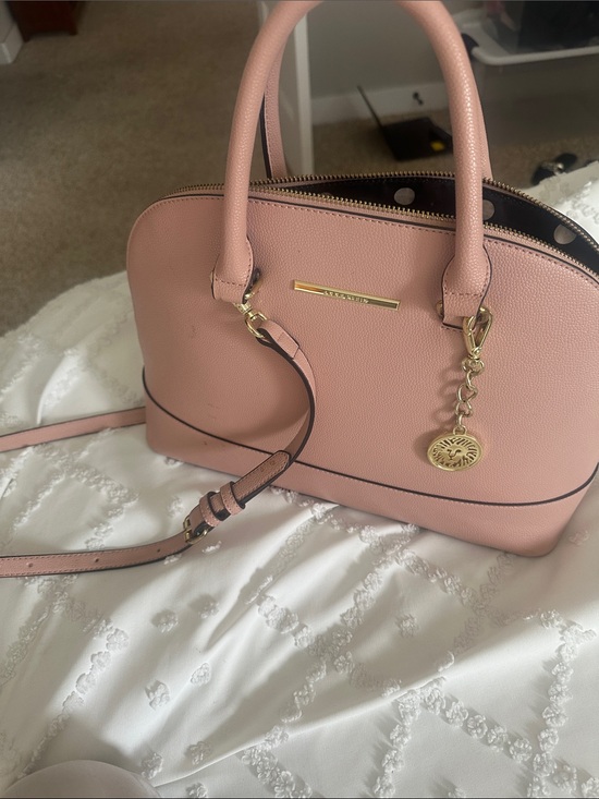 Anne Klein Handbags - Anne Klein Blush Pink Dome Satchel with Gold Charm
